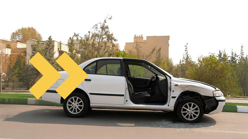 قانون تصادف با درب باز خودرو
