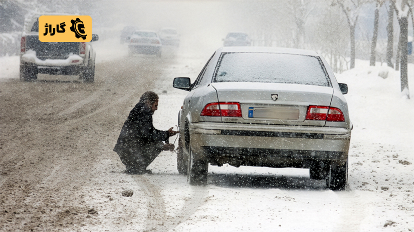 رانندگی در برف