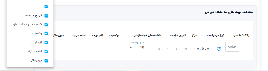 اصلاح نوبت تعویض پلاک در سخا